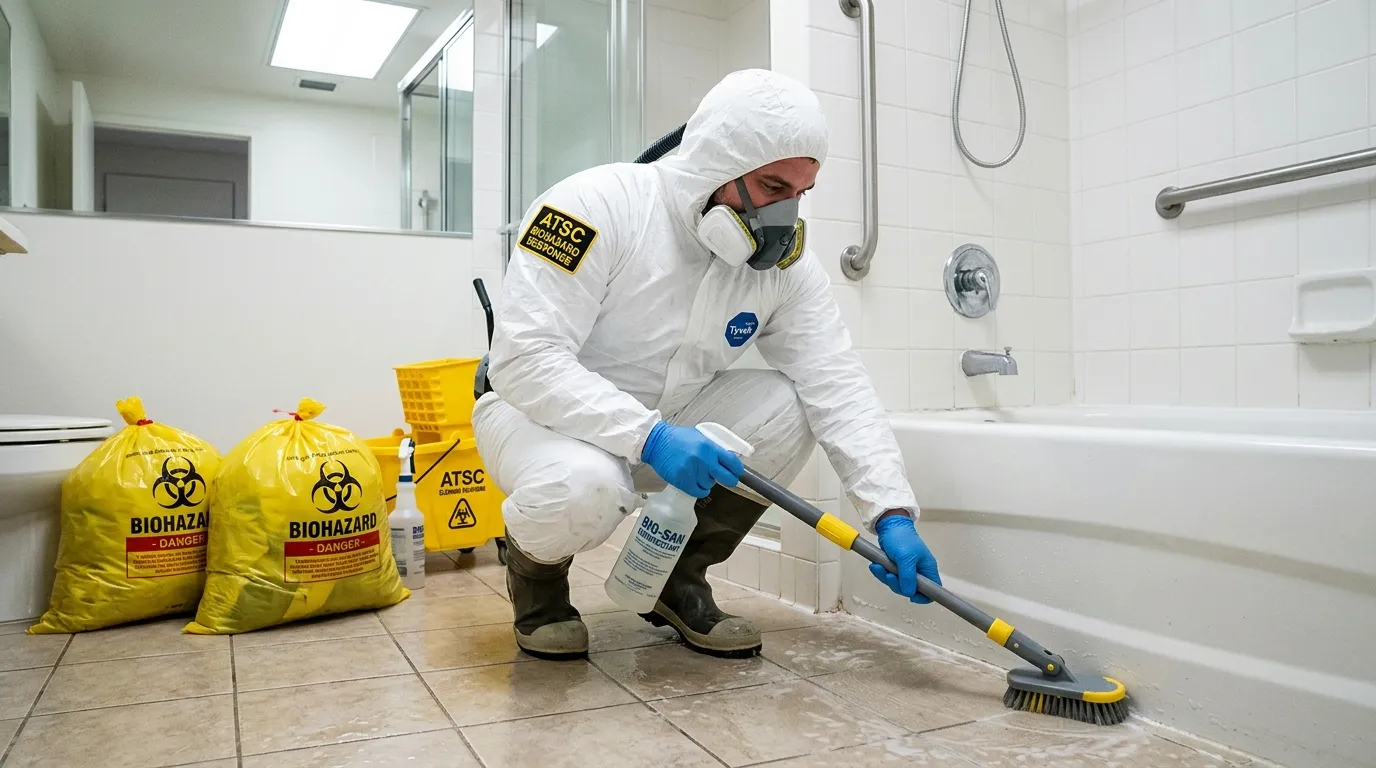 Decontamination equipment deployed for Blood Cleanup in Toccoa